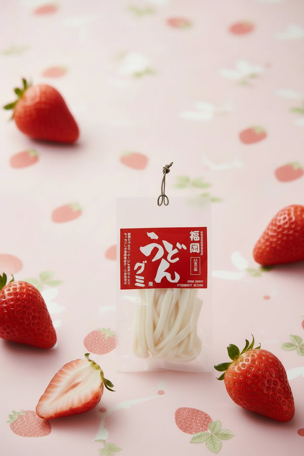 福岡 うどん風グミ いちご味