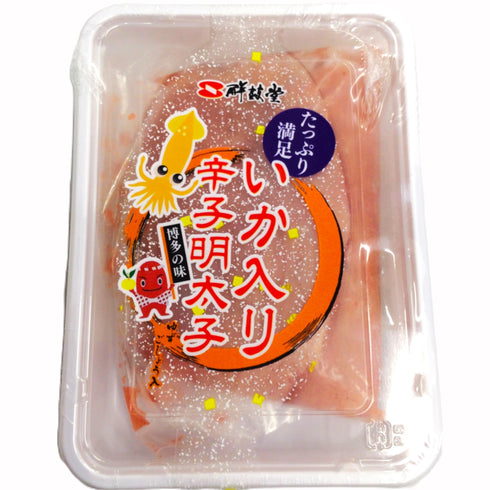 いか入り 辛子明太子 ゆずごしょう入 200g 鮮鼓堂 ビビツブ かねは